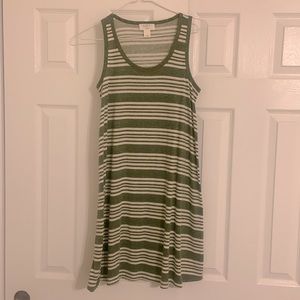 NWOT Women’s Sleeveless Striped Dress